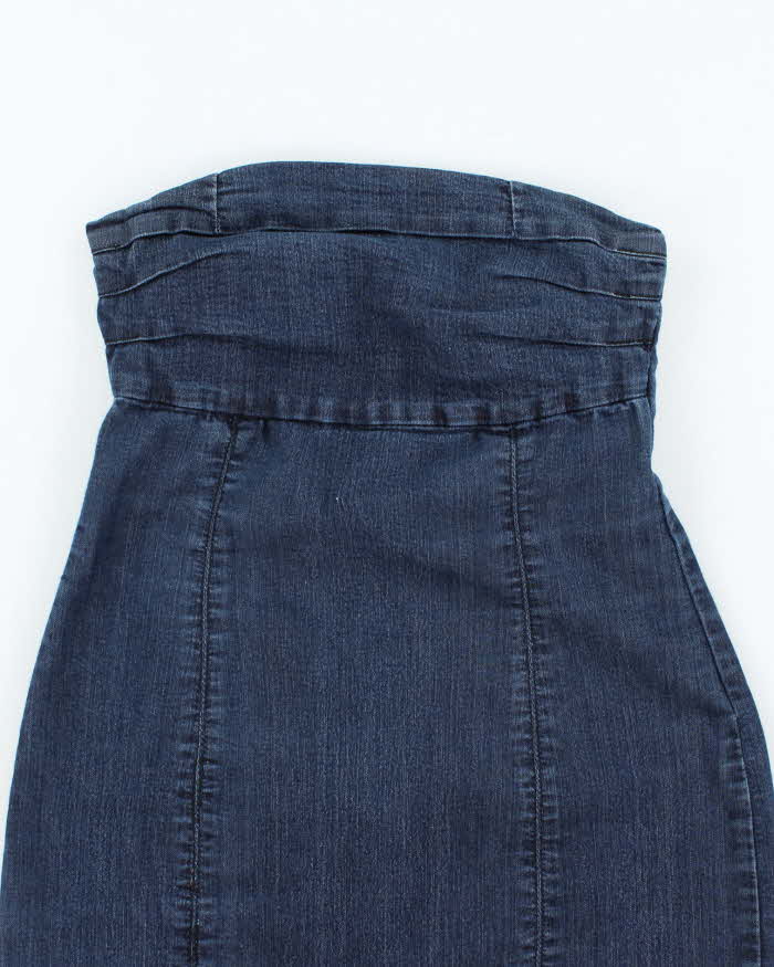 Vintage Y2k 00s Guess Sleeveless Denim Dress - S