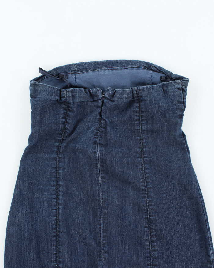 Vintage Y2k 00s Guess Sleeveless Denim Dress - S
