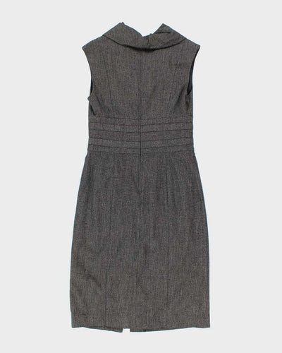 Y2K Le Chateau Lined Grey Cowl Neck Dress - S