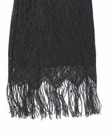 Vintage 1990s Black Crochet Dress - XS