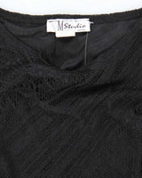 Vintage 1990s Black Crochet Dress - XS