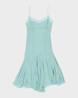 Vintage 00s Darling Blue Silk Dress - S