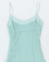 Vintage 00s Darling Blue Silk Dress - S