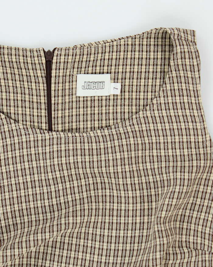 Vintage 90s Jacob Check Dress - M