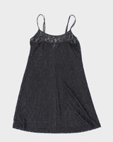 Vintage 90s 00s Gloria Vanderbilt Lace Mesh Dress - S