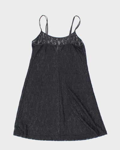 Vintage 90s 00s Gloria Vanderbilt Lace Mesh Dress - S