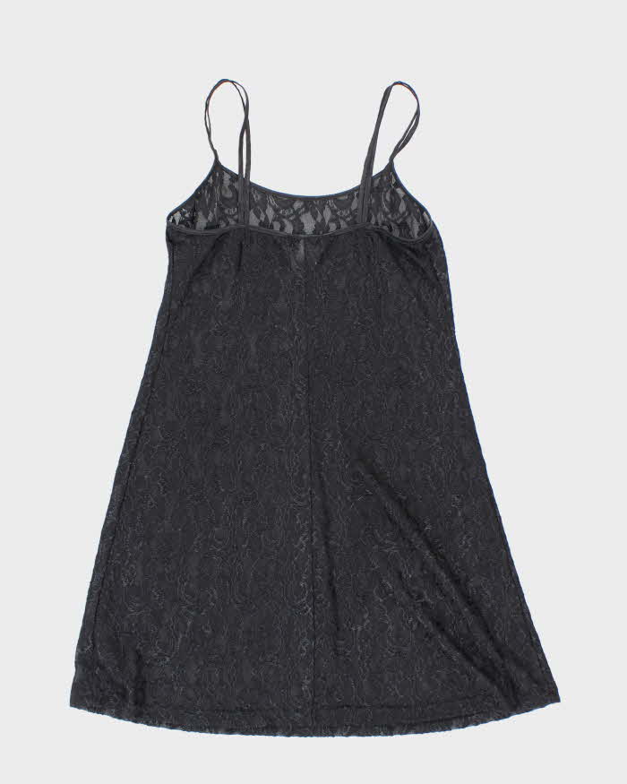 Vintage 90s 00s Gloria Vanderbilt Lace Mesh Dress - S