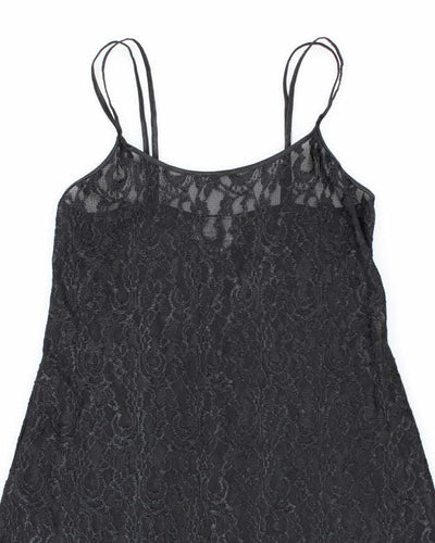 Vintage 90s 00s Gloria Vanderbilt Lace Mesh Dress - S