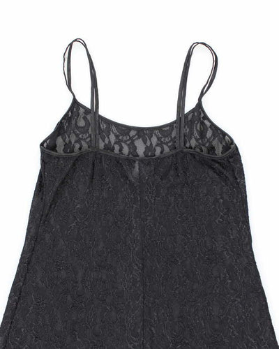 Vintage 90s 00s Gloria Vanderbilt Lace Mesh Dress - S