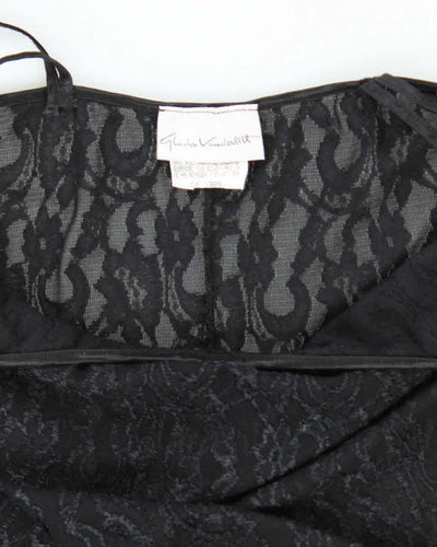 Vintage 90s 00s Gloria Vanderbilt Lace Mesh Dress - S