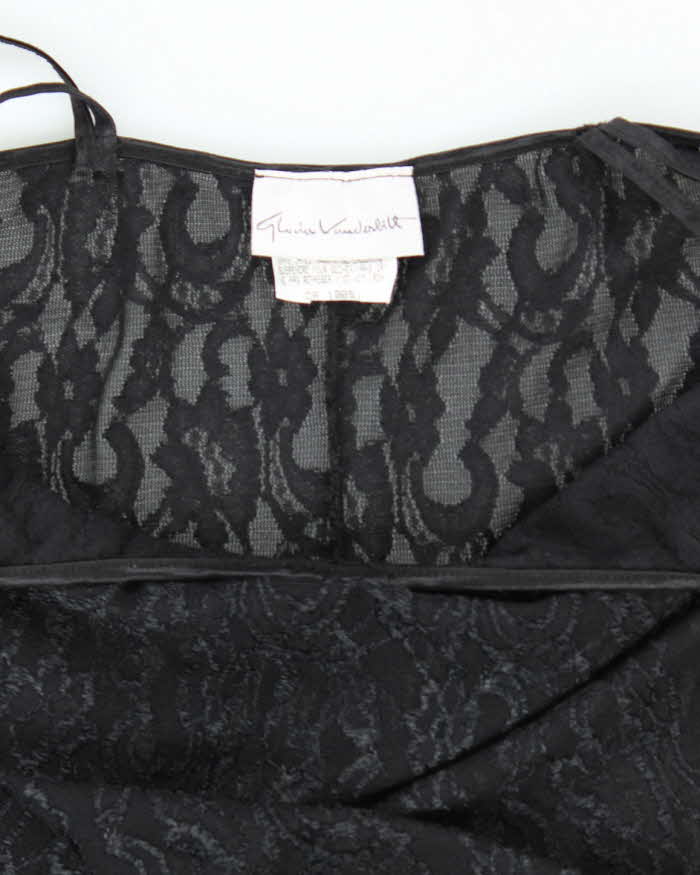 Vintage 90s 00s Gloria Vanderbilt Lace Mesh Dress - S