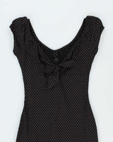 Vintage 90s 00s Stop Staring! Polka Dot Dress - S
