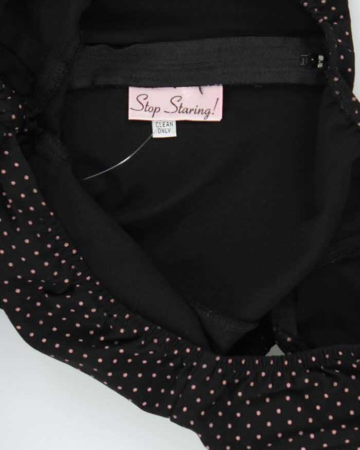 Vintage 90s 00s Stop Staring! Polka Dot Dress - S