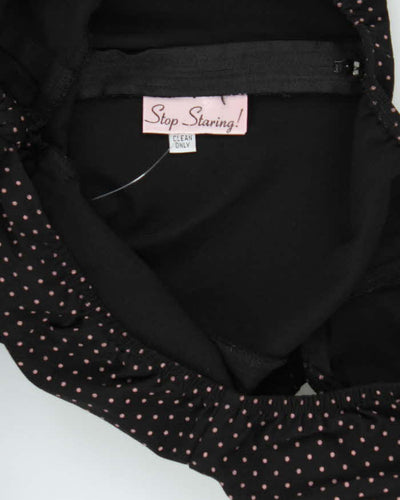 Vintage 90s 00s Stop Staring! Polka Dot Dress - S