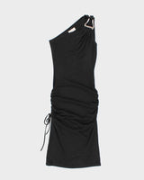 Vintage Y2k 00s X:S One Shoulder Ruched Dress - S