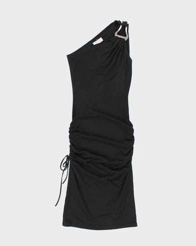 Vintage Y2k 00s X:S One Shoulder Ruched Dress - S