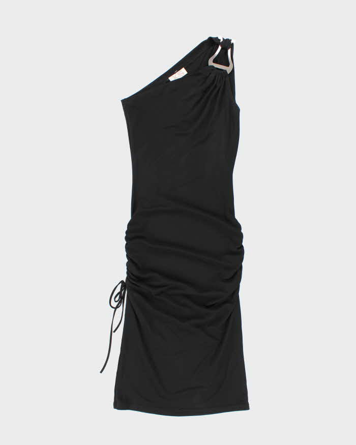 Vintage Y2k 00s X:S One Shoulder Ruched Dress - S