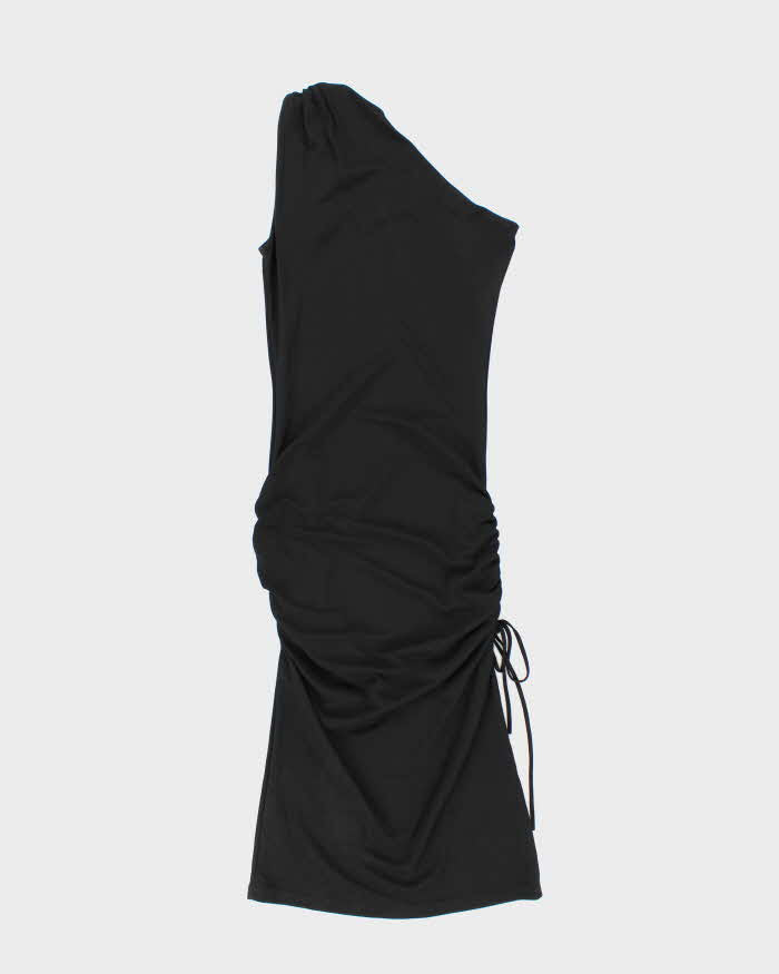 Vintage Y2k 00s X:S One Shoulder Ruched Dress - S
