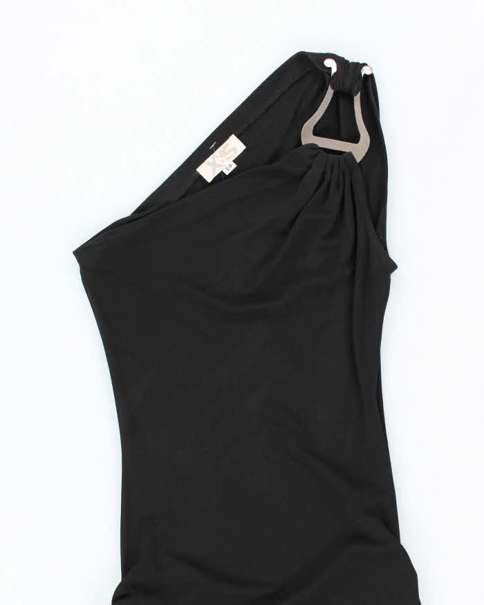 Vintage Y2k 00s X:S One Shoulder Ruched Dress - S