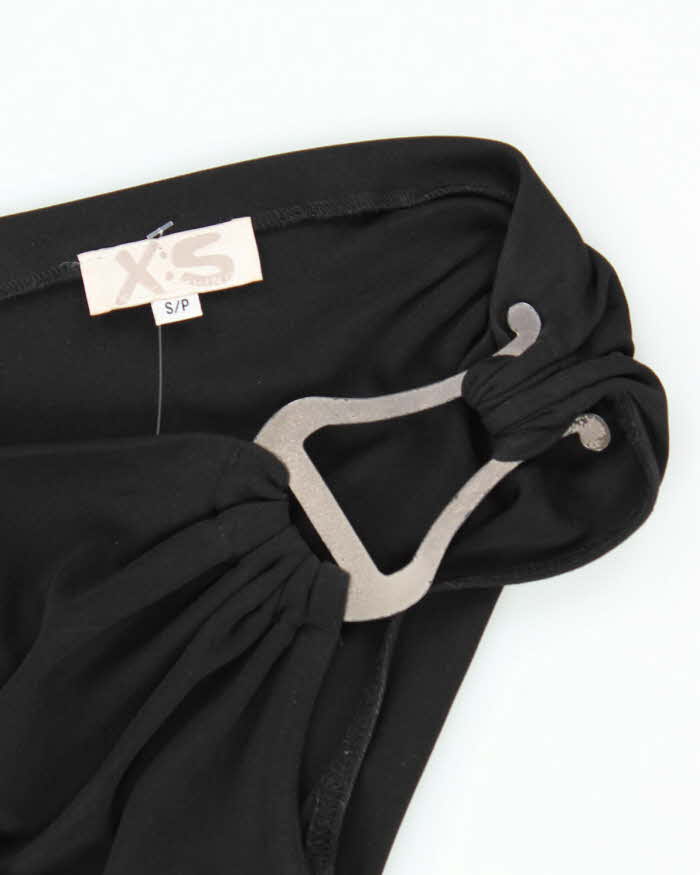 Vintage Y2k 00s X:S One Shoulder Ruched Dress - S