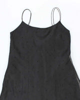 Vintage 90s Ralph Lauren Embroidered Silk Dress - M