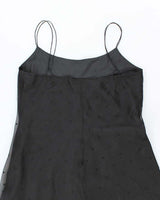 Vintage 90s Ralph Lauren Embroidered Silk Dress - M
