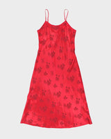 Vintage 90s Versailles Floral Slip Dress - M