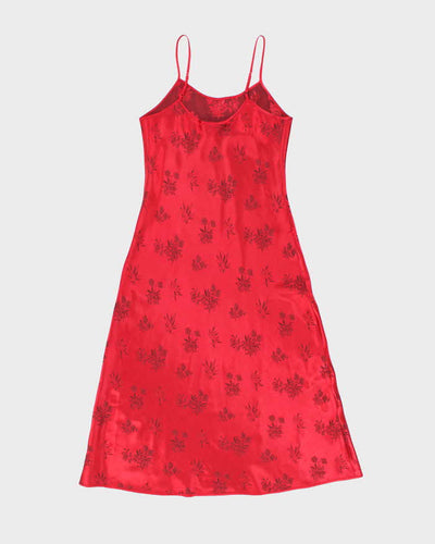 Vintage 90s Versailles Floral Slip Dress - M