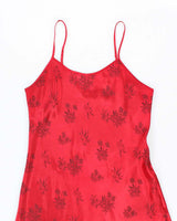 Vintage 90s Versailles Floral Slip Dress - M