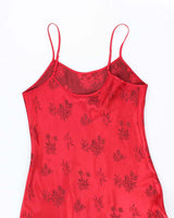 Vintage 90s Versailles Floral Slip Dress - M
