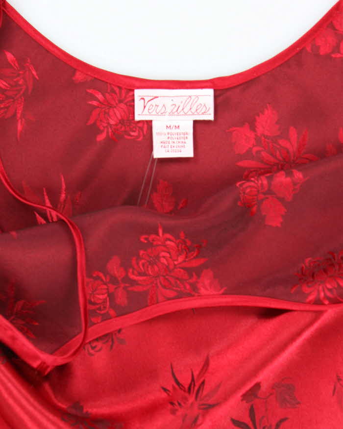 Vintage 90s Versailles Floral Slip Dress - M