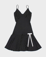 Vintage Y2k 00s Le Chateau Stripe Dress - XS