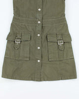 Vintage Burberry Cargo Mini Dress - XS