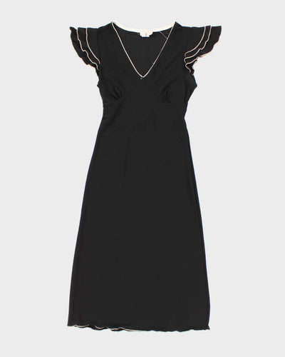 Vintage 90s Jump Ruffle Sleeve Dress - S