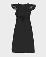 Vintage 90s Jump Ruffle Sleeve Dress - S