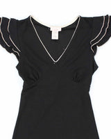 Vintage 90s Jump Ruffle Sleeve Dress - S