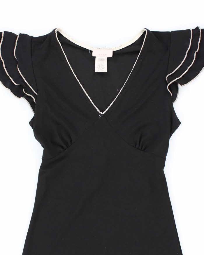 Vintage 90s Jump Ruffle Sleeve Dress - S