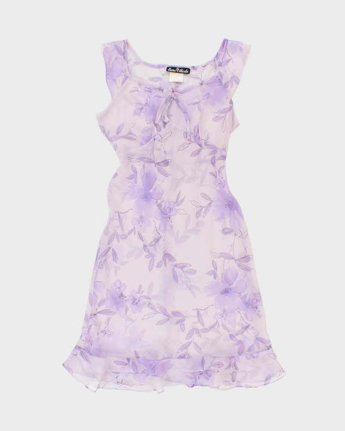 Vintage 90s Euro Mode Mesh Dress - M