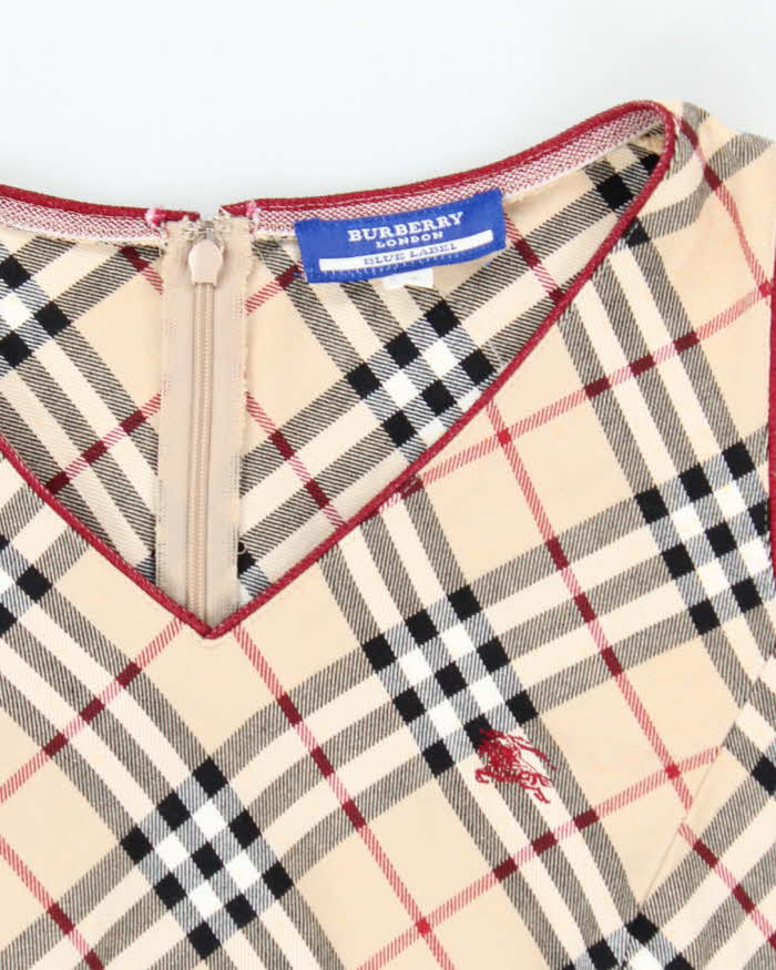 Vintage Burberry Blue Label Nova Check Dress - S