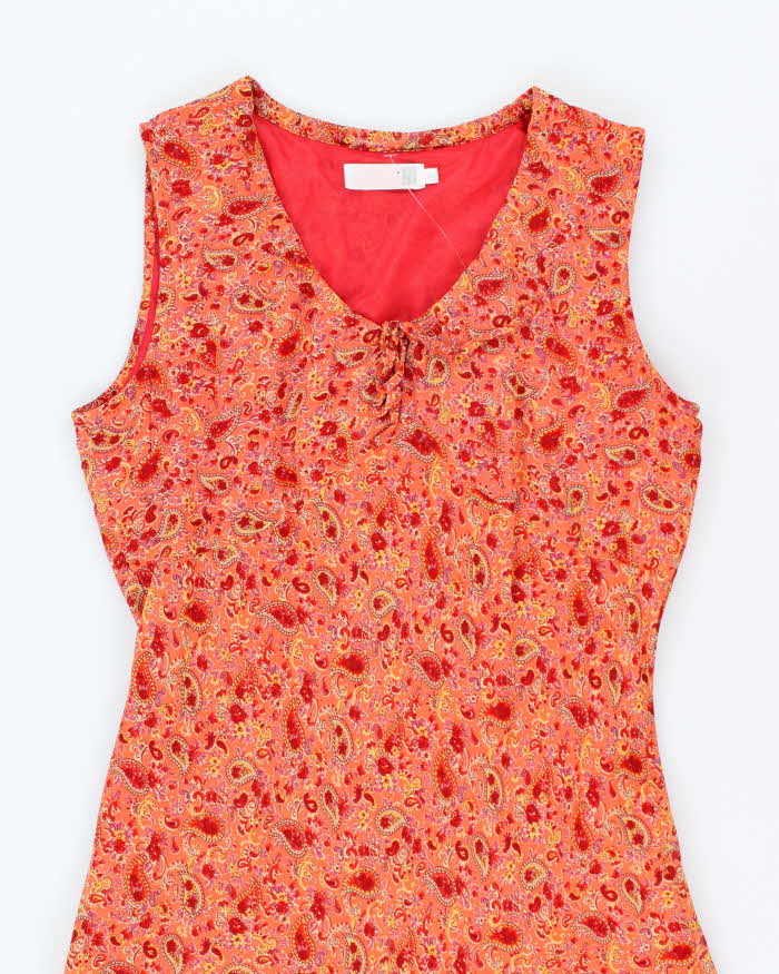 Vintage 90s To a T Paisley Pattern Dress - M