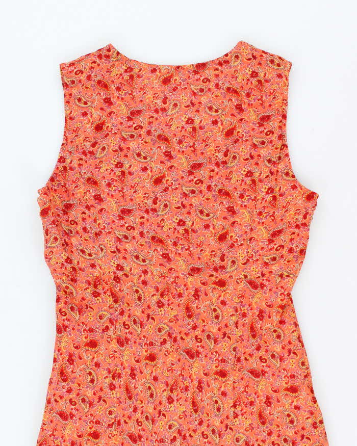 Vintage 90s To a T Paisley Pattern Dress - M