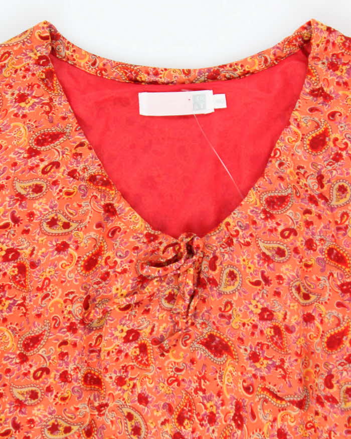 Vintage 90s To a T Paisley Pattern Dress - M
