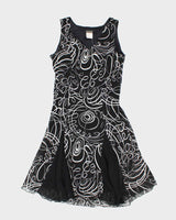 Vintage 90s 00s Jmichaels Swirl Pattern  Dress - M