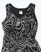 Vintage 90s 00s Jmichaels Swirl Pattern  Dress - M