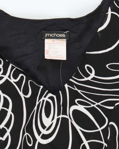 Vintage 90s 00s Jmichaels Swirl Pattern  Dress - M