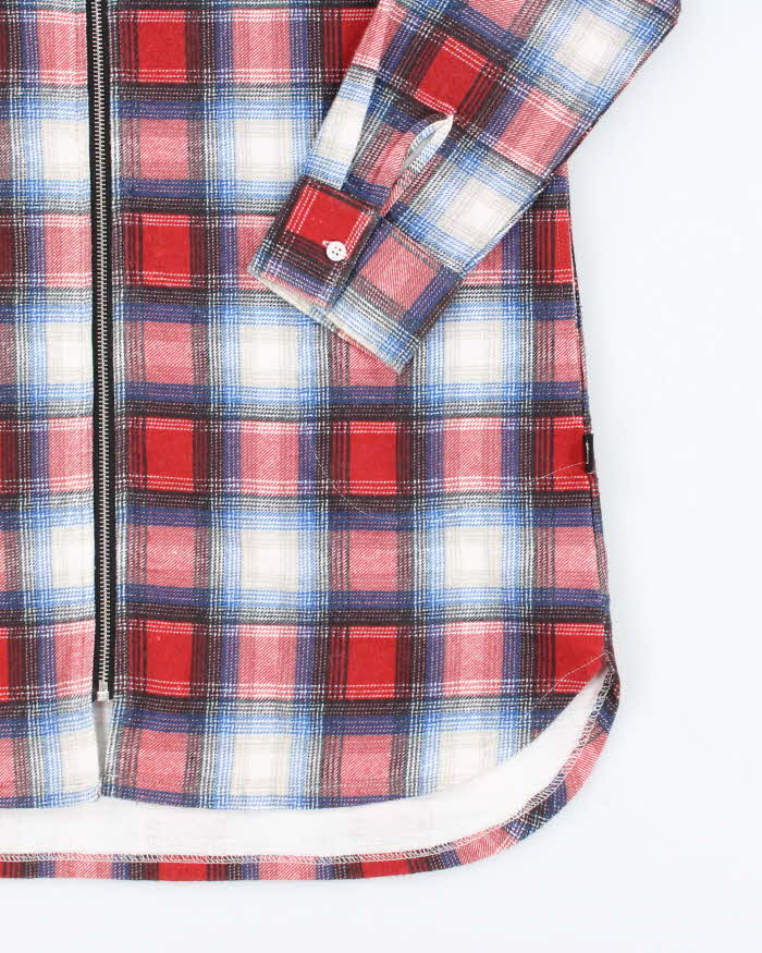 Vintage Stussy Flannel Zip-up Dress - M