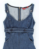 Vintage Y2k 00s Guess Denim Mini Dress - XS
