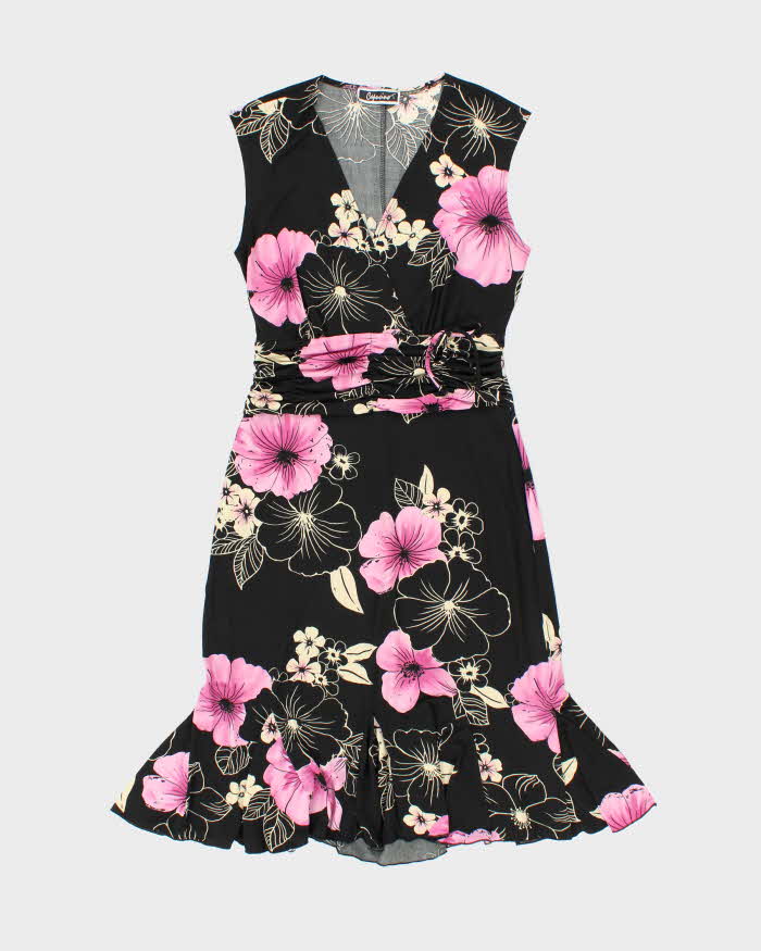 Vintage Y2k 00s Capacino Floral Dress - S