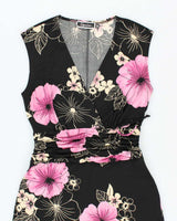 Vintage Y2k 00s Capacino Floral Dress - S