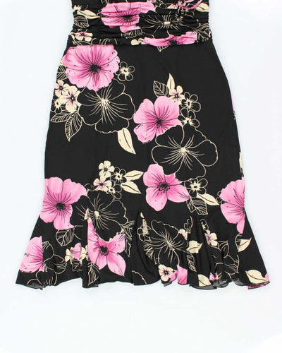 Vintage Y2k 00s Capacino Floral Dress - S